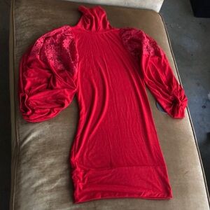 Turtleneck stunning long top for tall and mini micro for petites. Stunning Party